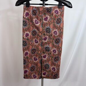 Zara Trafaluc Floral Tapestry Pencil Skirt Women’s Medium Midi New Without Tags